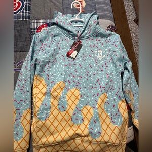 Baseball Lifestyle 101 Cotton Candy NWT Adult Small hoodie